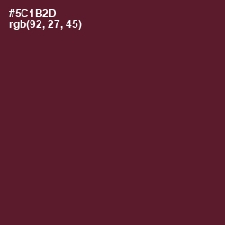 #5C1B2D - Wine Berry Color Image