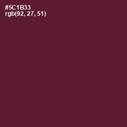 #5C1B33 - Wine Berry Color Image