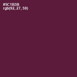 #5C1B3B - Wine Berry Color Image