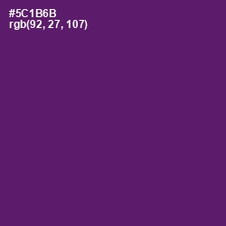 #5C1B6B - Honey Flower Color Image