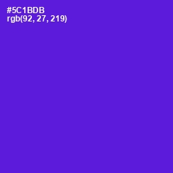 #5C1BDB - Purple Heart Color Image