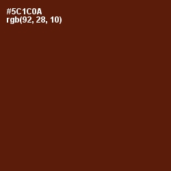 #5C1C0A - Redwood Color Image