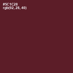 #5C1C28 - Wine Berry Color Image