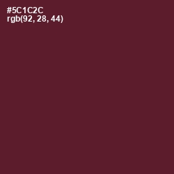 #5C1C2C - Wine Berry Color Image