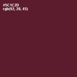#5C1C2D - Wine Berry Color Image
