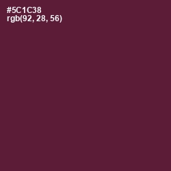 #5C1C38 - Wine Berry Color Image