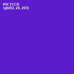 #5C1CCB - Purple Heart Color Image