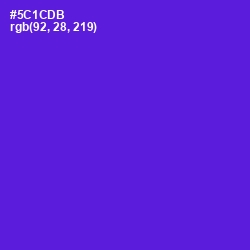 #5C1CDB - Purple Heart Color Image