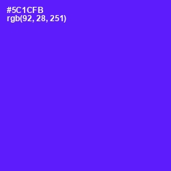 #5C1CFB - Purple Heart Color Image