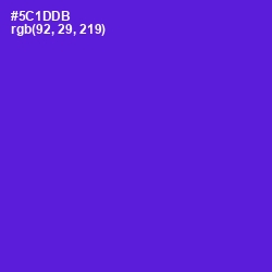 #5C1DDB - Purple Heart Color Image