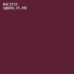 #5C1F31 - Wine Berry Color Image