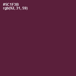 #5C1F3B - Wine Berry Color Image