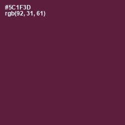 #5C1F3D - Wine Berry Color Image