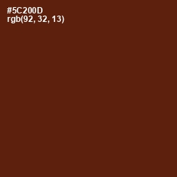 #5C200D - Cioccolato Color Image