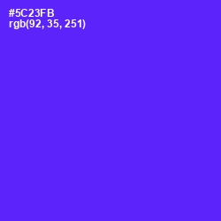 #5C23FB - Purple Heart Color Image