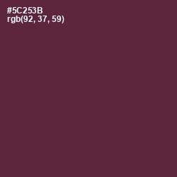 #5C253B - Congo Brown Color Image