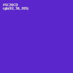 #5C26CD - Purple Heart Color Image