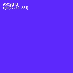 #5C28FB - Purple Heart Color Image