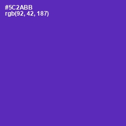 #5C2ABB - Royal Purple Color Image