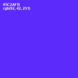 #5C2AFB - Purple Heart Color Image