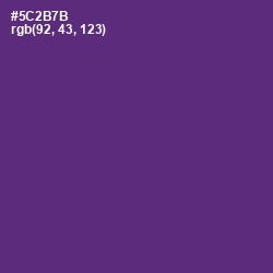 #5C2B7B - Honey Flower Color Image