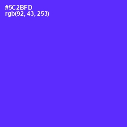 #5C2BFD - Purple Heart Color Image