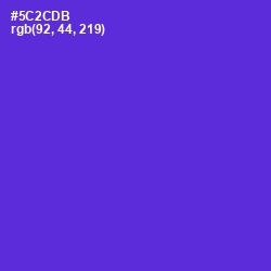 #5C2CDB - Purple Heart Color Image