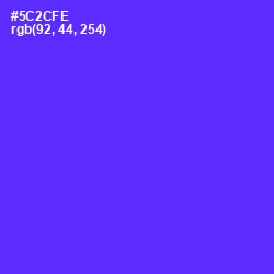 #5C2CFE - Purple Heart Color Image