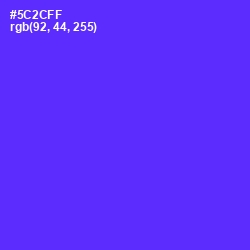 #5C2CFF - Purple Heart Color Image