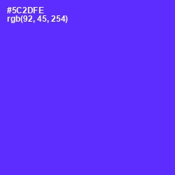 #5C2DFE - Purple Heart Color Image