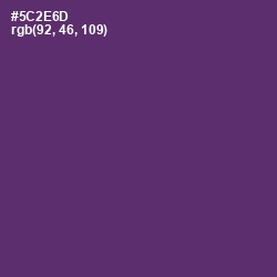 #5C2E6D - Honey Flower Color Image