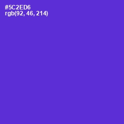 #5C2ED6 - Purple Heart Color Image