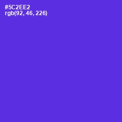 #5C2EE2 - Purple Heart Color Image