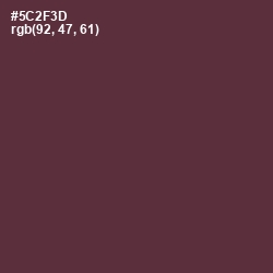 #5C2F3D - Congo Brown Color Image