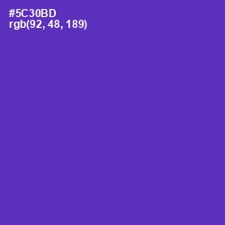#5C30BD - Royal Purple Color Image