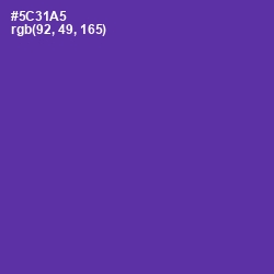 #5C31A5 - Royal Purple Color Image