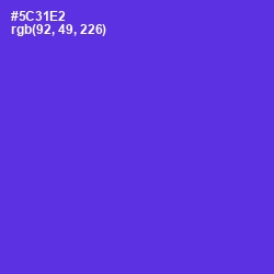 #5C31E2 - Purple Heart Color Image