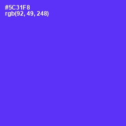 #5C31F8 - Purple Heart Color Image