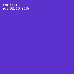 #5C32CE - Purple Heart Color Image