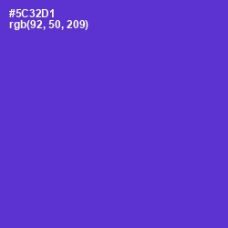 #5C32D1 - Purple Heart Color Image