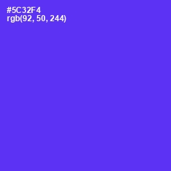 #5C32F4 - Purple Heart Color Image