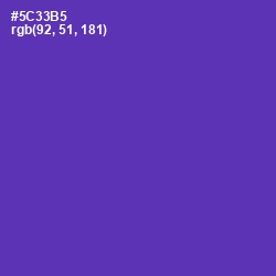 #5C33B5 - Royal Purple Color Image