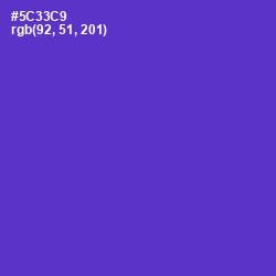 #5C33C9 - Purple Heart Color Image