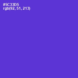 #5C33D5 - Purple Heart Color Image