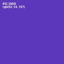 #5C36BB - Royal Purple Color Image