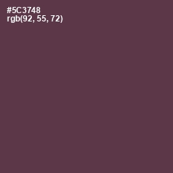 #5C3748 - Voodoo Color Image