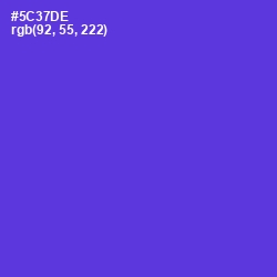 #5C37DE - Purple Heart Color Image