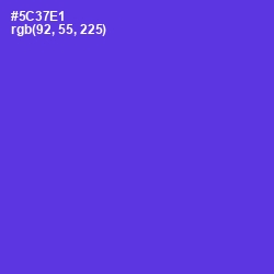 #5C37E1 - Purple Heart Color Image