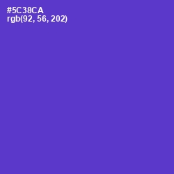 #5C38CA - Purple Heart Color Image