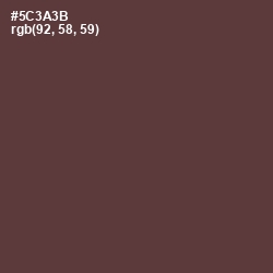 #5C3A3B - Congo Brown Color Image